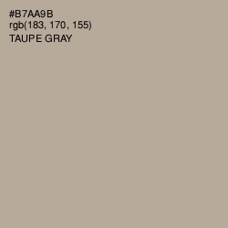 #B7AA9B - Taupe Gray Color Image